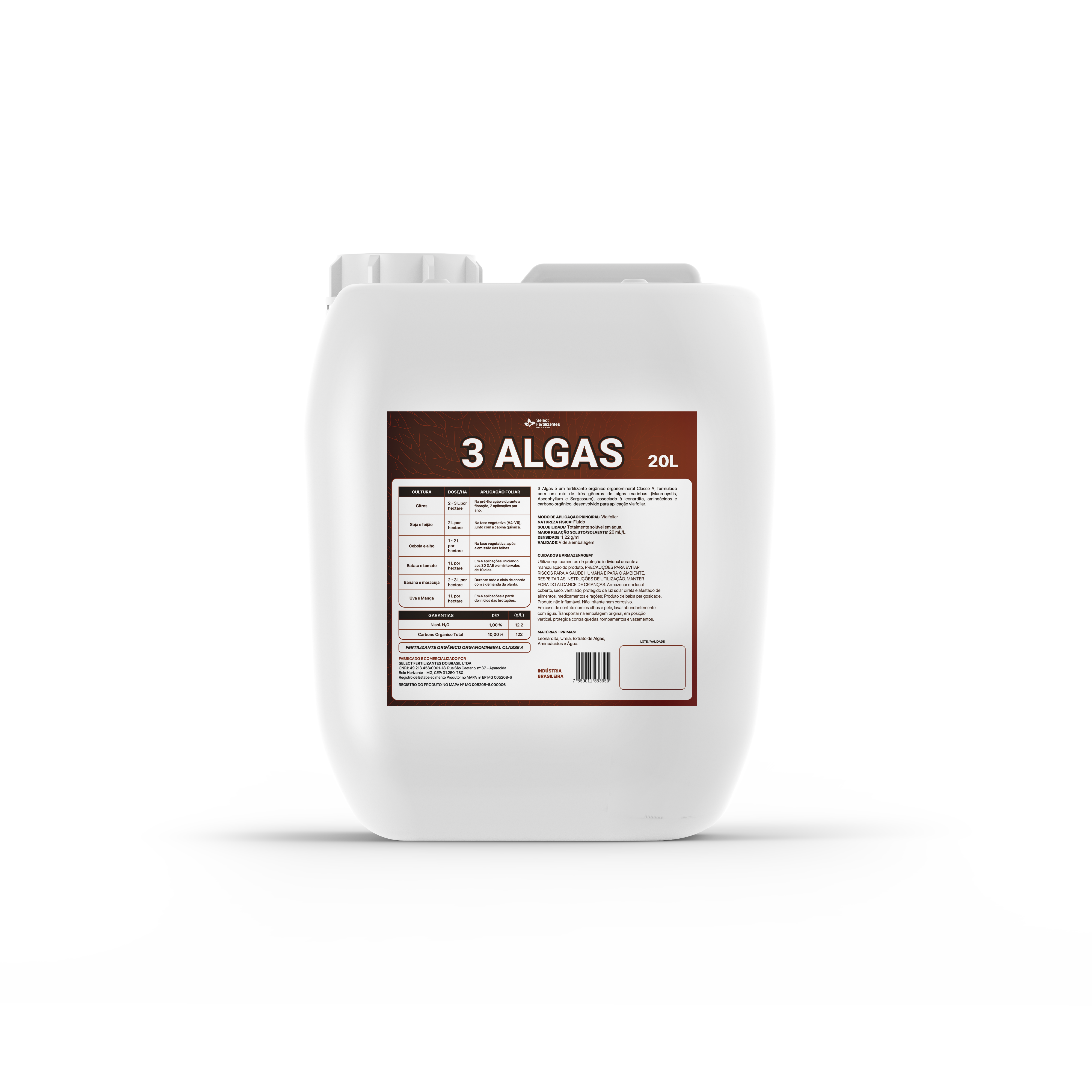 3 Algas - 20L